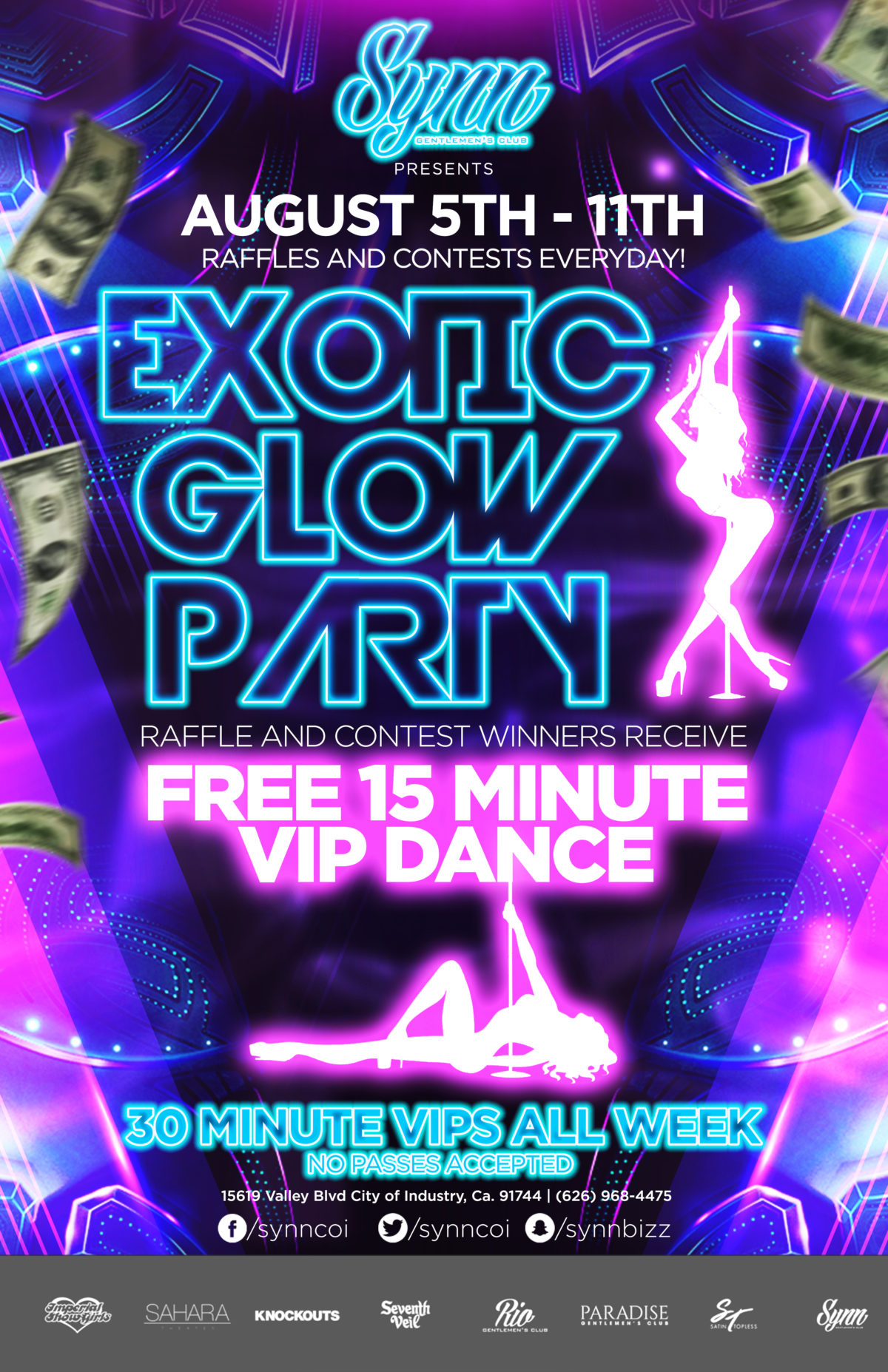 1562726798268 Synn Industry Exotic Glow Party August 5th 11th Synn Gentleman S Club